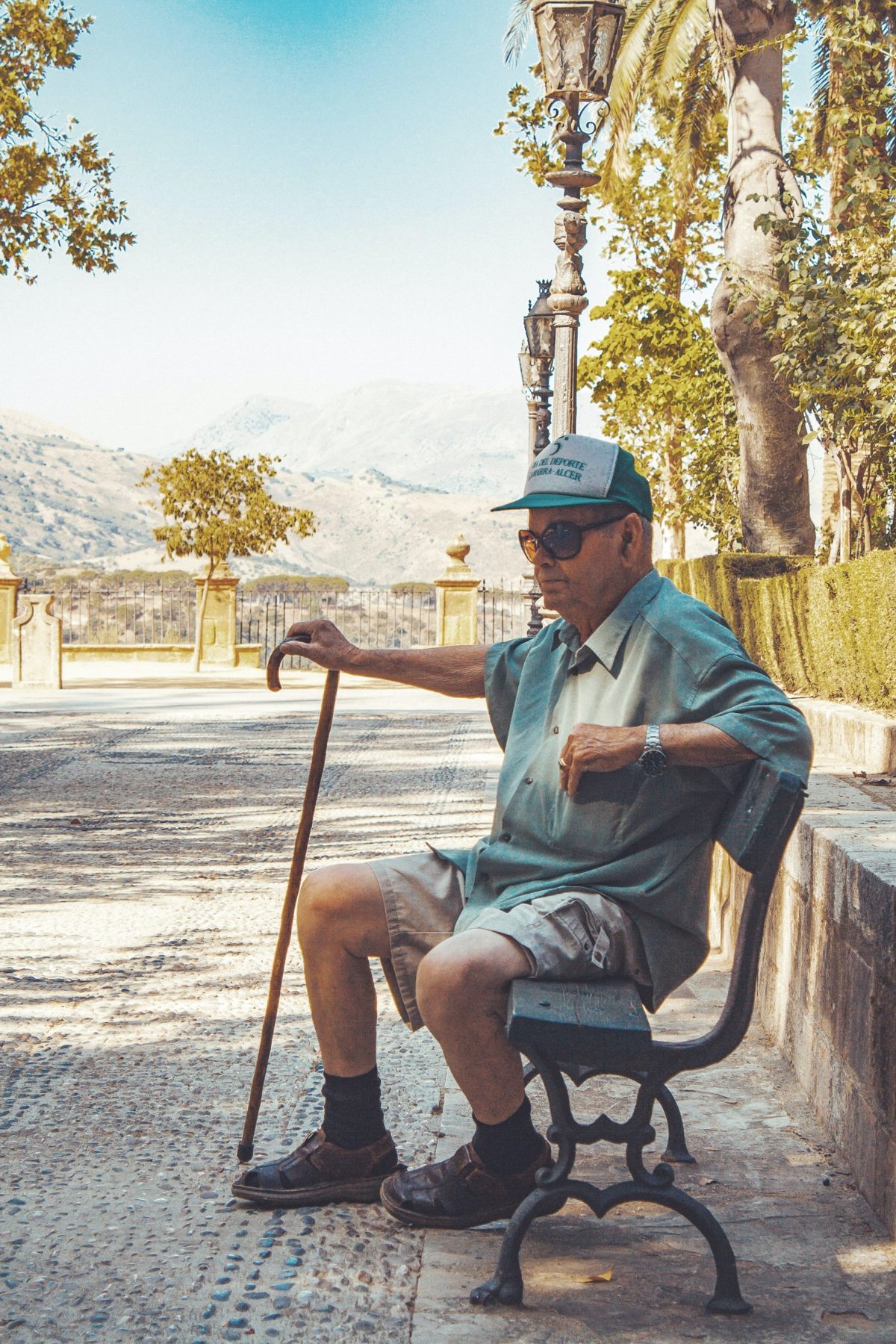 OXO Universal Walking Cane in context